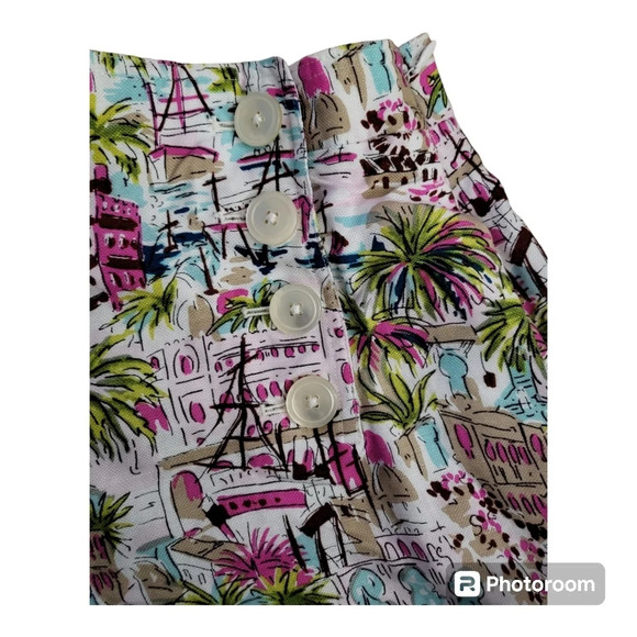 J crew Harbour linen blend Tropical sailor shorts Size 4 New - Picture 3 of 7